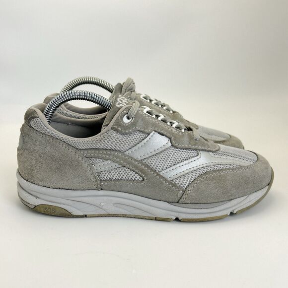 SAS Shoes - SAS Tour Mesh Sneakers Womens Sz 8.5 M Dust Gray Suede Tripad Comfort Shoes